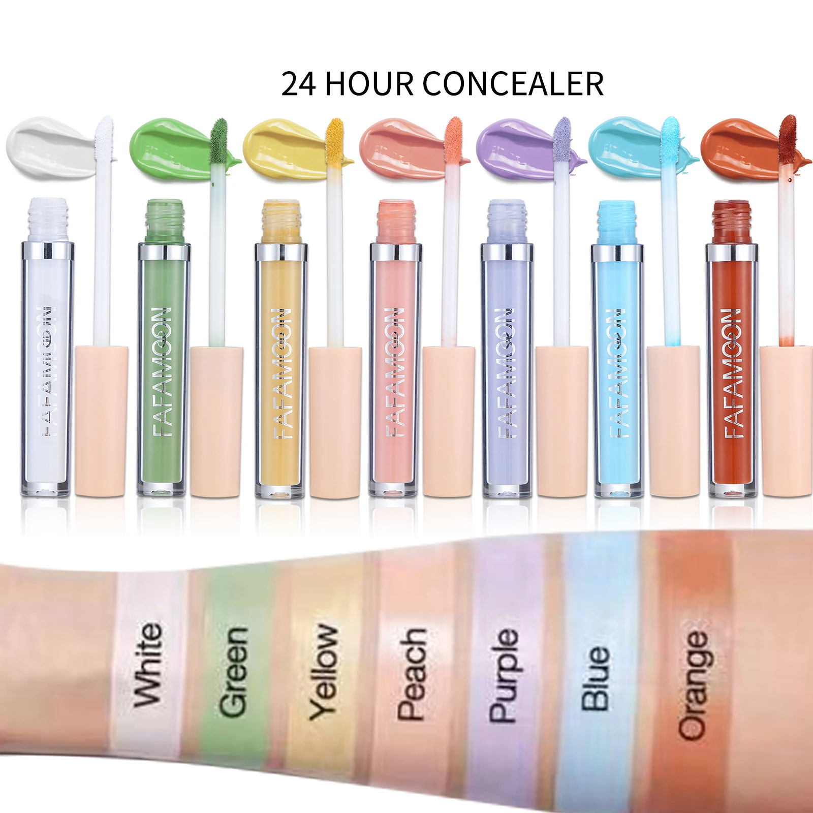 Liquid Concealer Face Contour Dark Circle Cover Makeup Face Foundation Concealer Correcting Skin Color Women Beauty Maquiagem 2