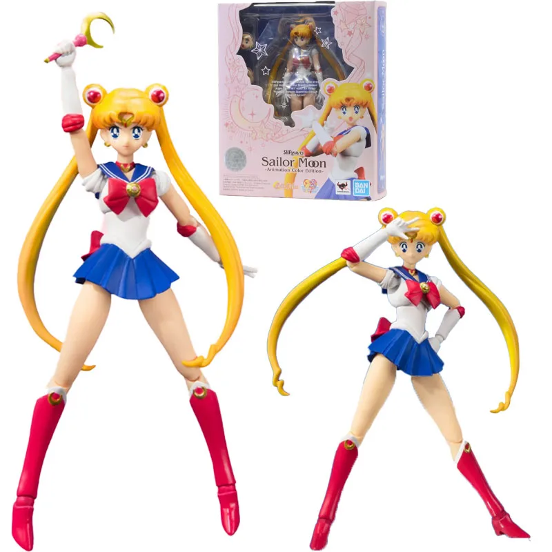 

BANDAI SPIRITS S.H.Figuarts Luna Tsukino Usagi Sailor Moon Anime Figure Model Collecile Action Toys Gifts
