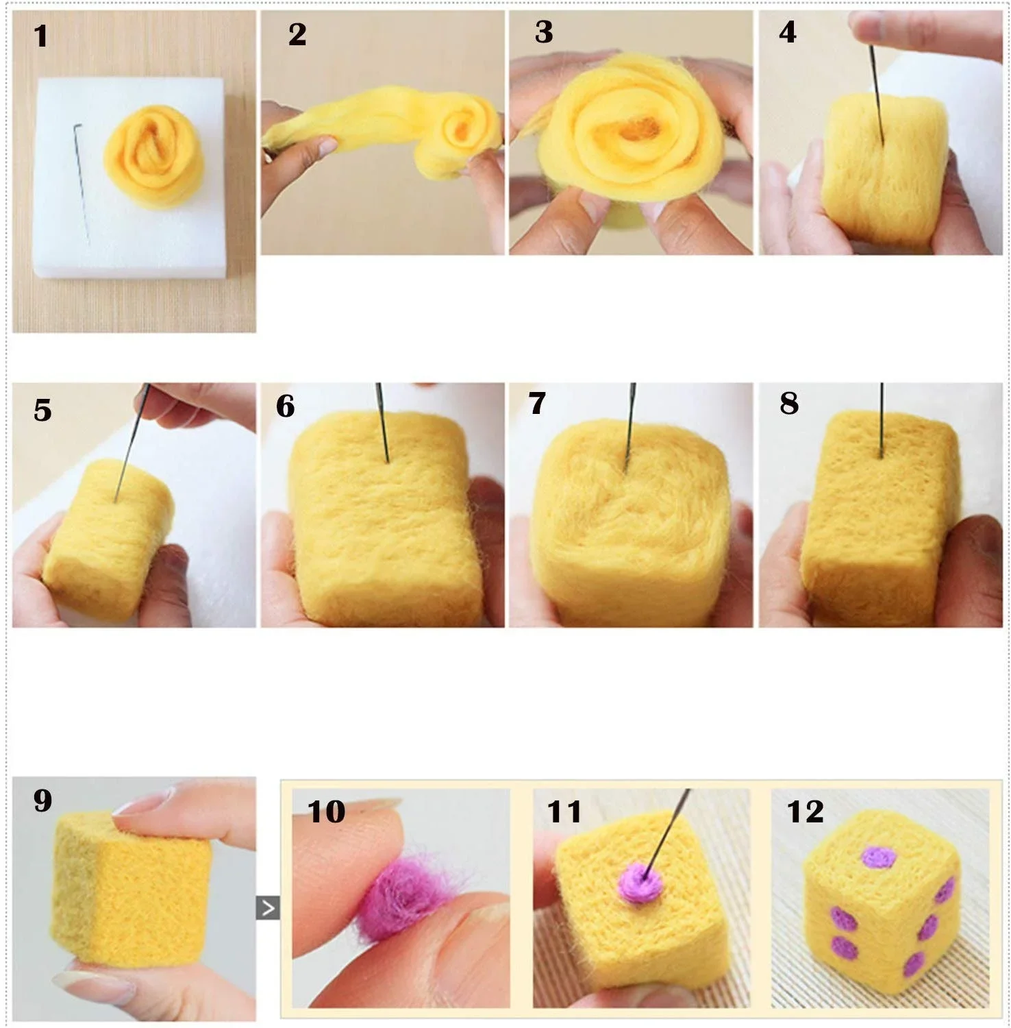 Needle Felting Kit 40/25/10 Colors Set