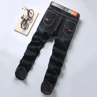 Men's Best-selling Stretch Slim-fit Pants Men Comfortable and Soft Pants Male Business Fashion Straight-cut Casual Denim Pants