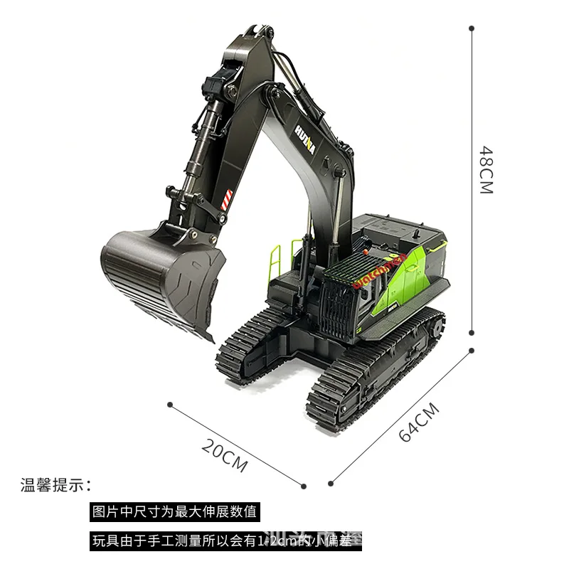Remote-controlled Alloy Excavator 22 Channel Construction Vehicle Excavator Large Excavator Children's Model Toy 2
