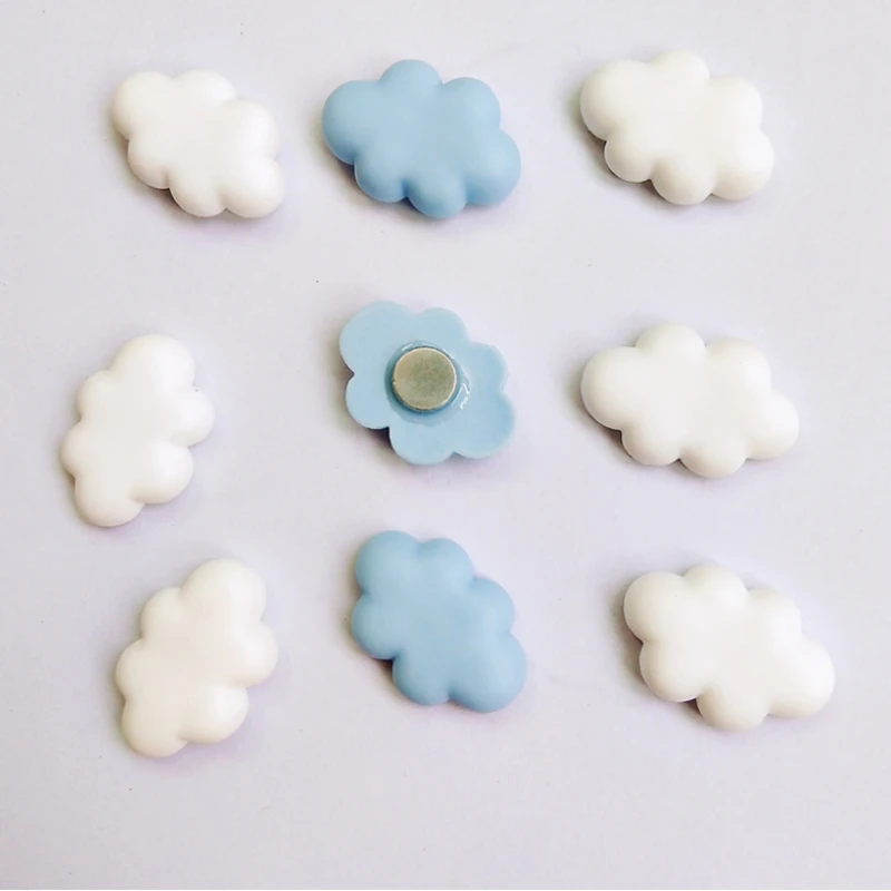 5pcs Refrigerator magnet resin cartoon lovely cloud candy heart refrigerator magnet sticker message gift decoration photo wall