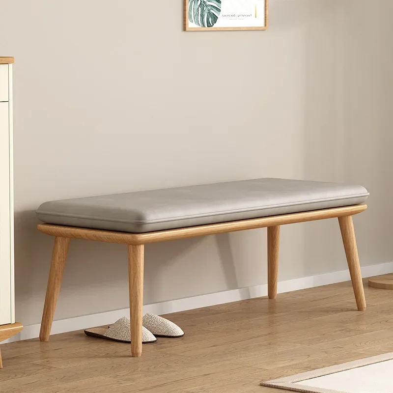 

2023 Year New Aoliviya Official New Household Solid Wood Shoe Changing Stool Home Stool Balcony Casual Chair Tailstock Side Stoo