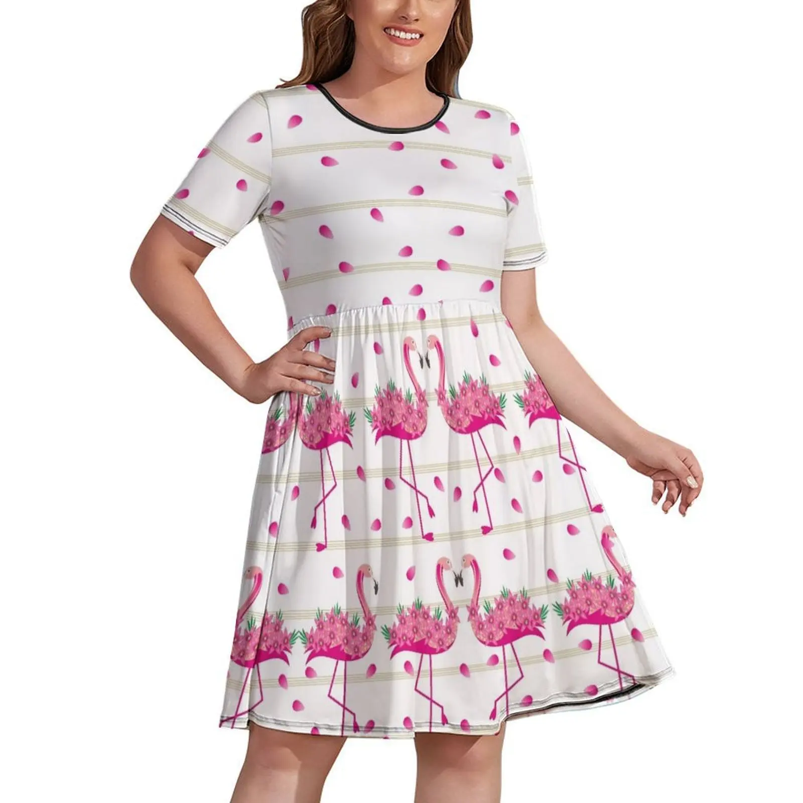 

Flamingo Pink Flower Art Dress dresses summer woman 2024 prom dresses
