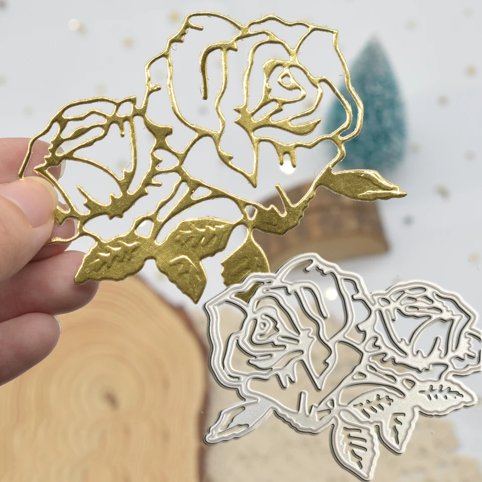 Fiori metallo taglio muore per Album Scrapbooking fai da te carte di carta mestieri decorativi goffratura fustelle  15