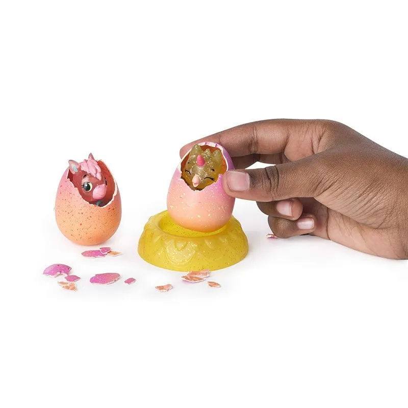 Фото Оригинальный S4 Hatchimals люк яркий 2 шт. искусственный мини питомец инкубационные яйца игрушки вращающиеся игрушки мастер для мальчиков и девочек Подарки №3