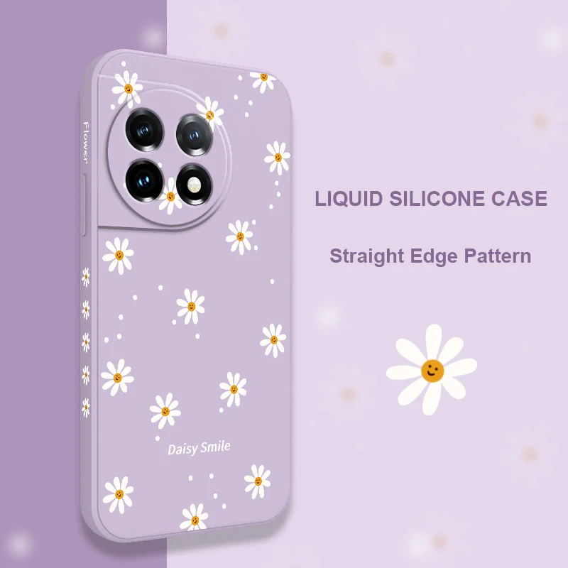 Smiling Daisy Liquid Silicone Phone Case Cover