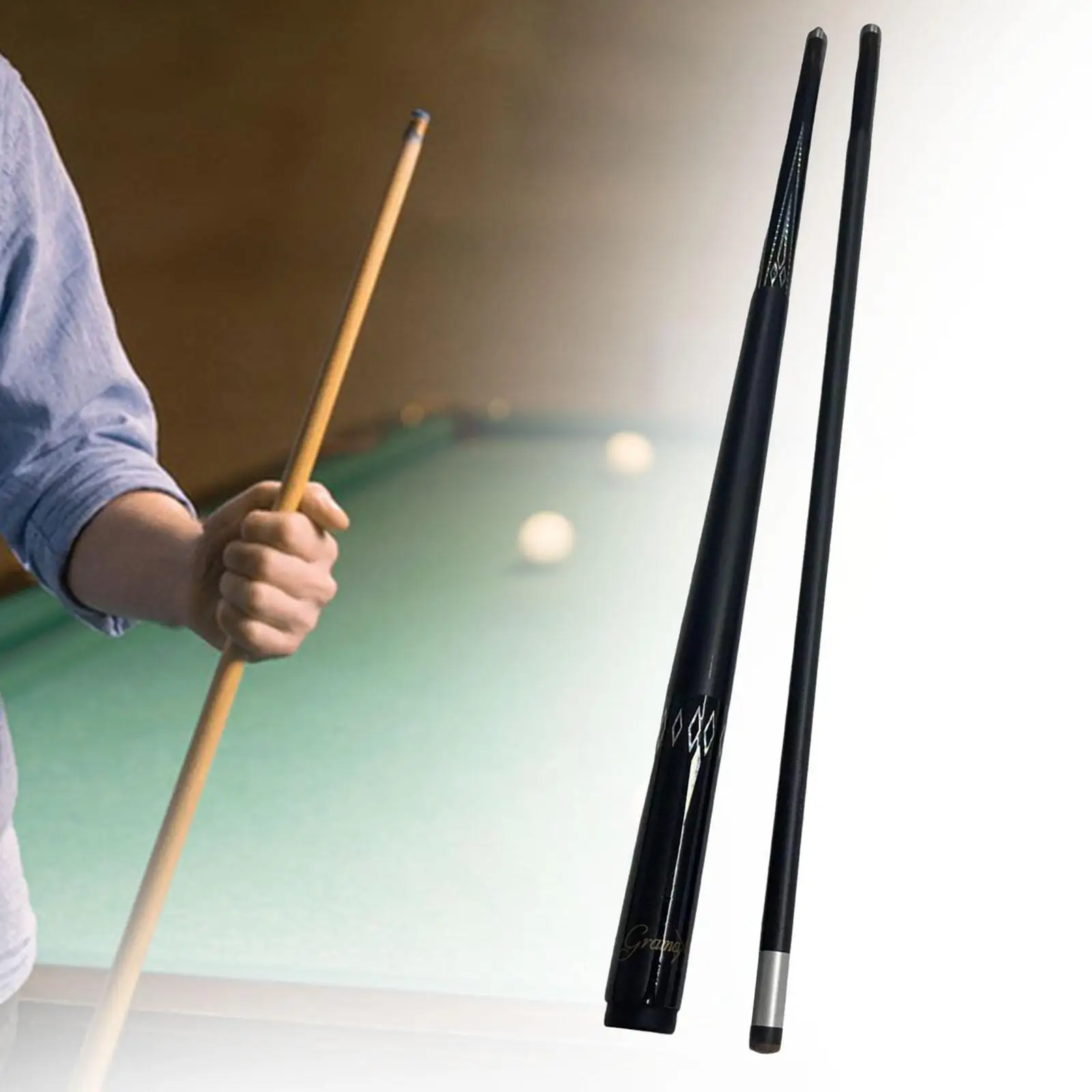 Pool Cue Carbon Fiber 13mm Tip Full Size 58 Pool Cue Carbon Fiber 13mm Tip Full Size 58