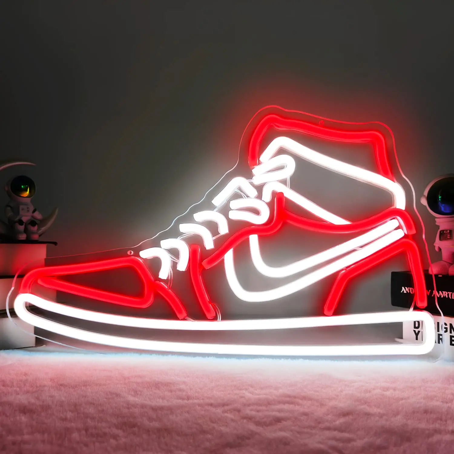 

Sneaker Neon Sign Sports Shoe Neon Signs for Wall LED Boys Neon Lights for Bedroom Man Cave Home Party Pub Neon Bar Sign