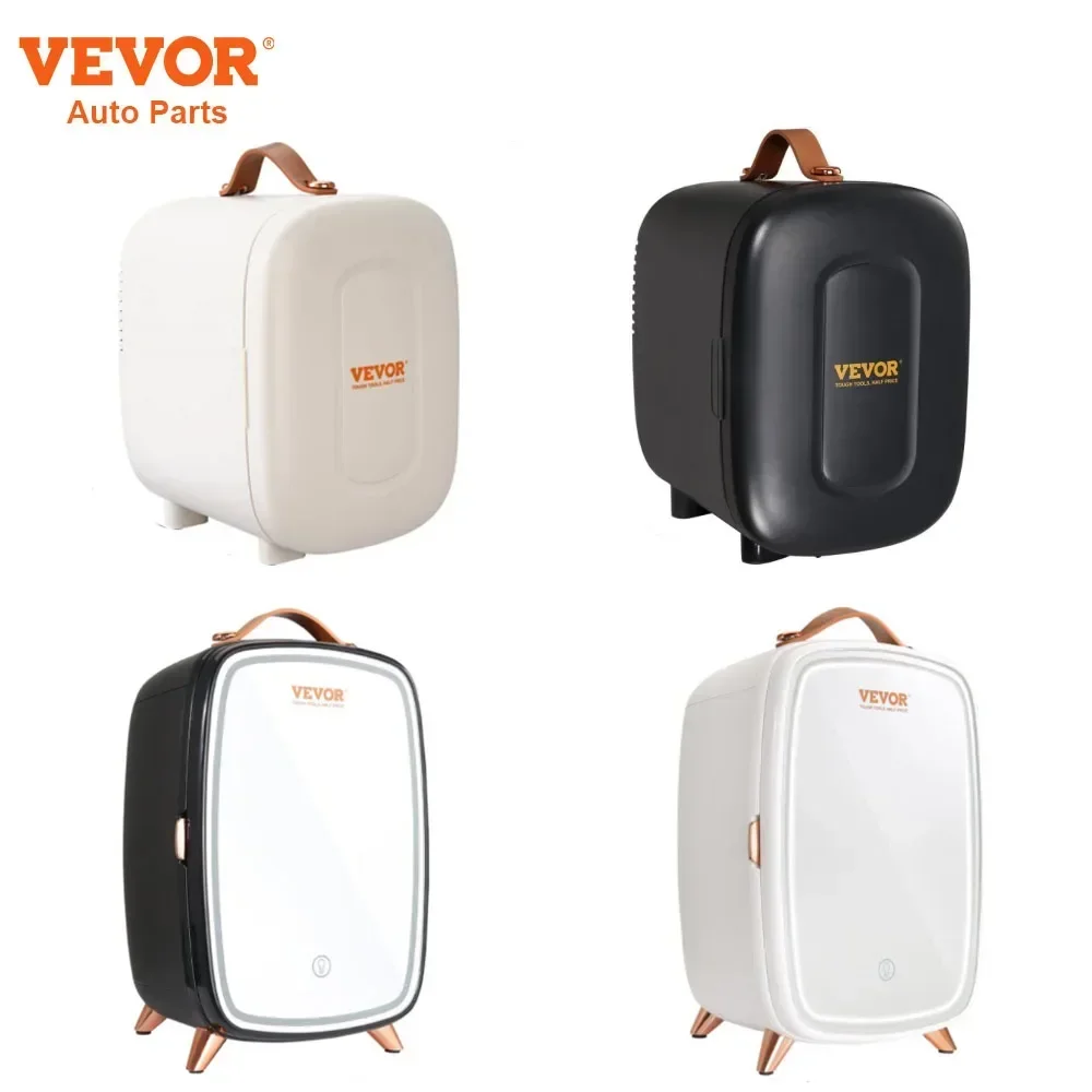 

VEVOR Mini Makeup Fridge Single Door 4L 6L Electric Portable Cosmetics Refrigeration Storage Cooler with Mirror for Home Car Use