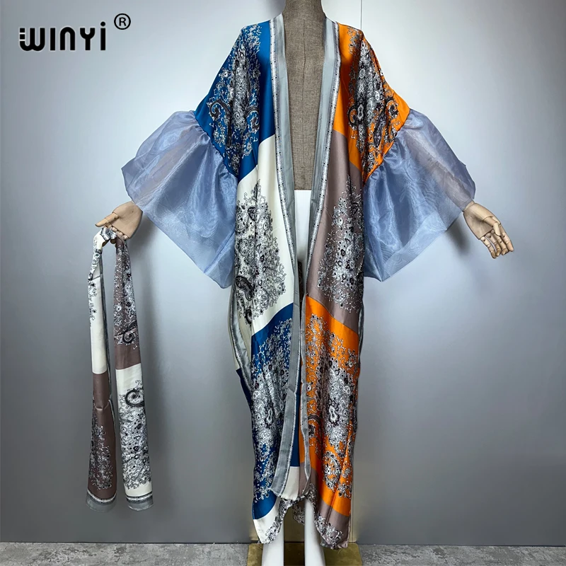 open lace back dress Kia Kimono Maxi Dress main image 0