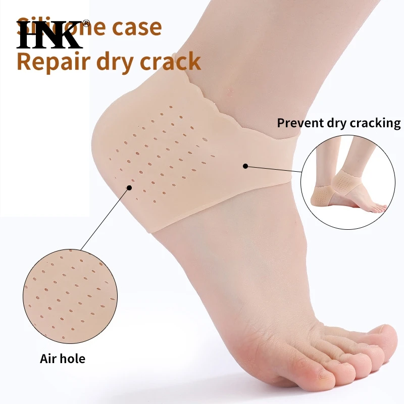 

Silicone Feet Care Socks Moisturizing Gel Heel Thin Socks with Hole Cracked Foot Skin Care Protectors Foot Care Tool