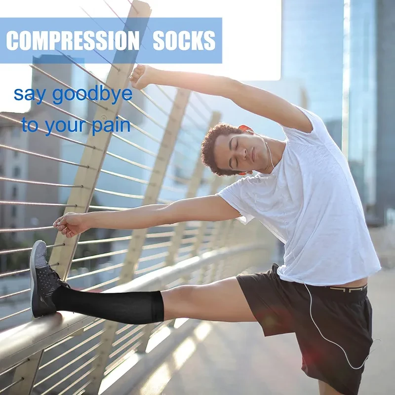 Compression Socks For Men Women Promote Blood Circulation Tight Socks For Nurses Medical Treatment Pregnancy Gym Hiking Running