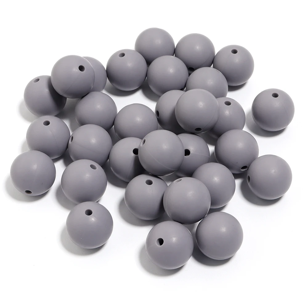 Vibrant Multicolor Silicone Beads for DIY Jewelry & Accessories - 20 Pieces