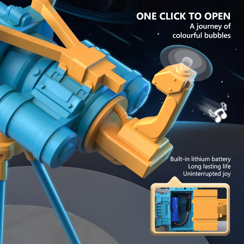 XL Bubble Gatling Gun with Tripod & LED Lights FunToyLab