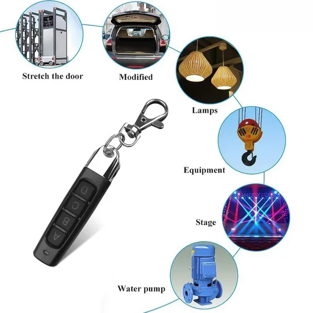 433MHz Cloning Remote Control RF Clone Copy Remote Control Garage Gate Door Opener Remote Key Duplicator for Home Safety 3