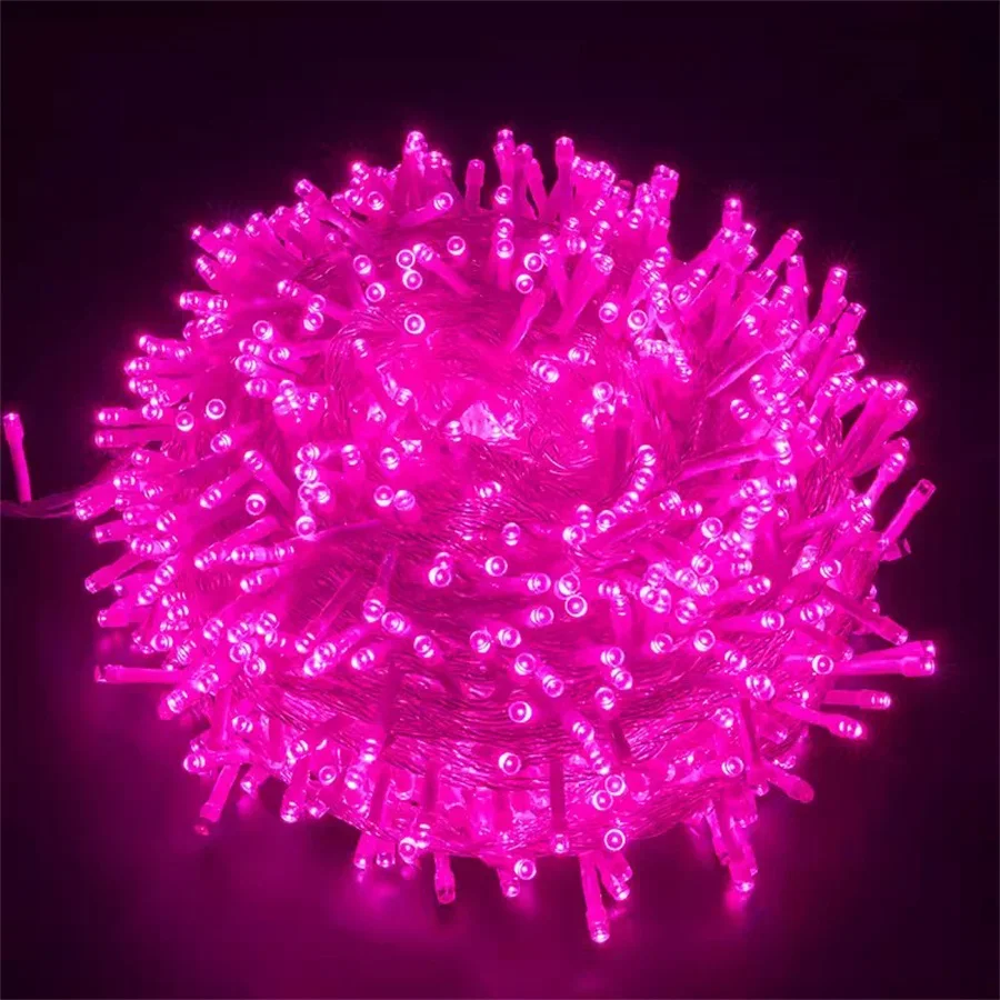 thumbnail image 1 of Guirnalda de luces navideñas para exteriores, 100 m, 200 m, 400 m, 500 m, para decoración de bodas, fiestas y árboles, 1 of 5