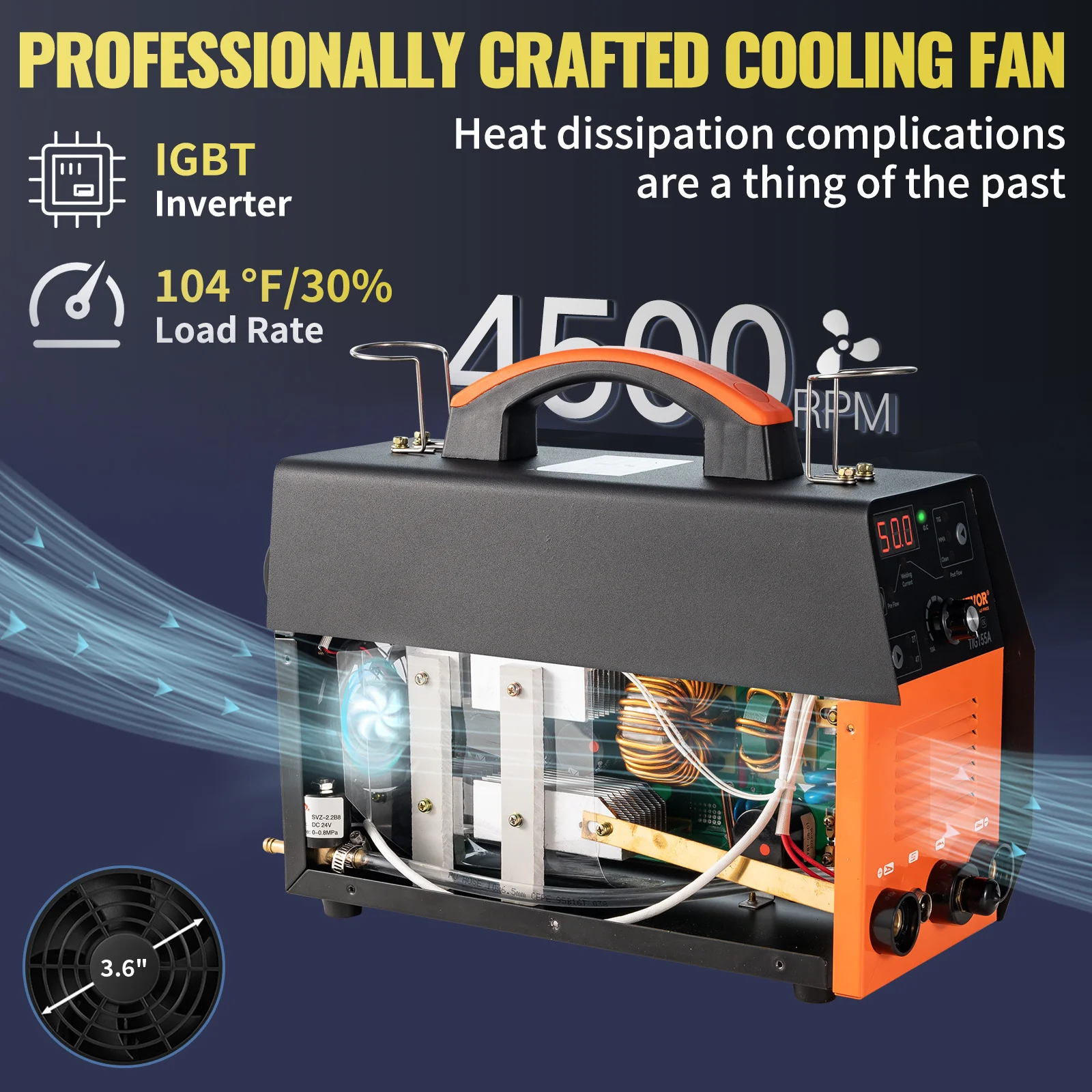 VEVOR 155A 3 in 1 TIG Welder AC110V 3 in 1 Multifunctional HF TIG ARC Clean IGBT Inverter Welding Machine with QQ150 Welding Gun 3