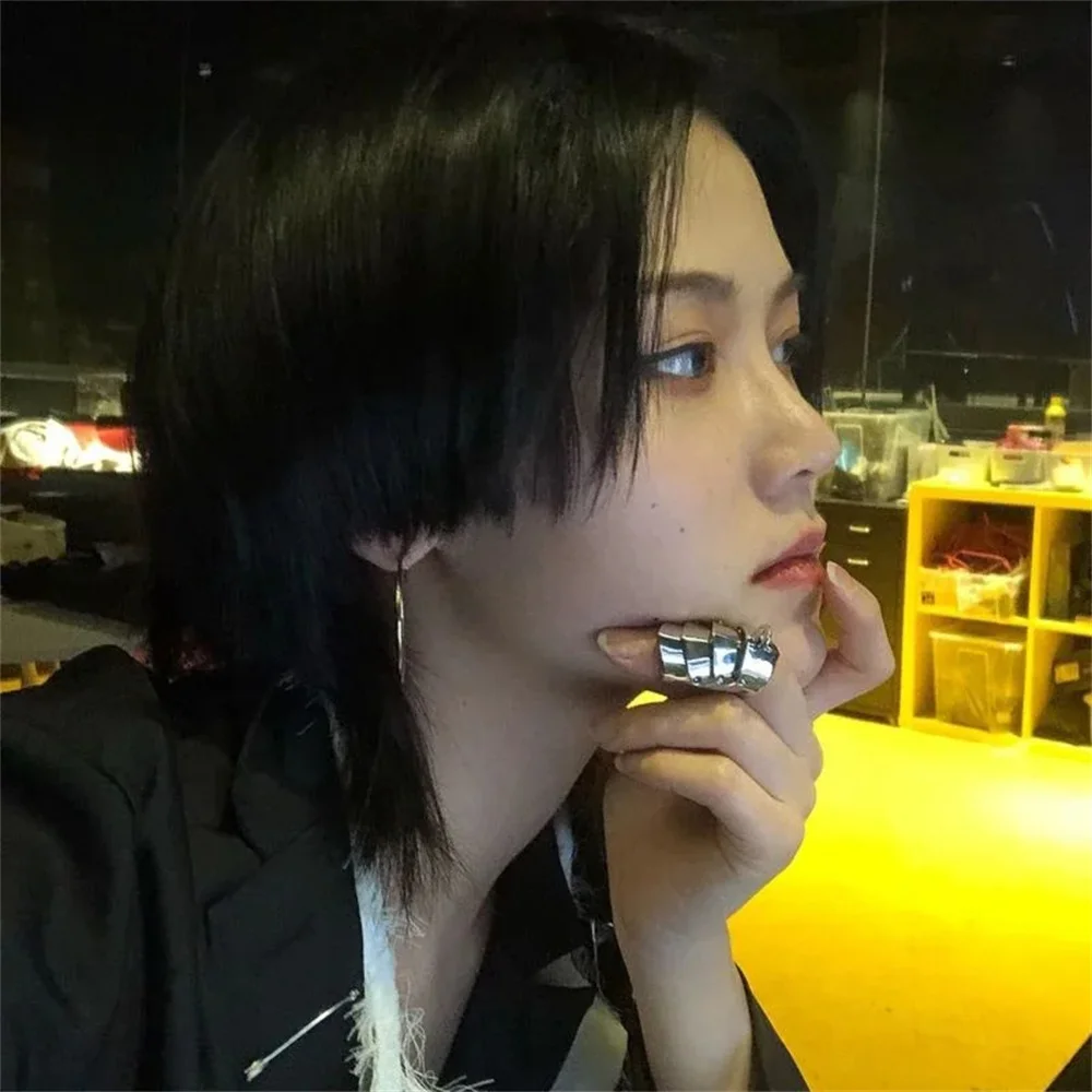 Anime Oosaki Nana Cosplay Metal Ring Armor Knuckle Finger Rings Hip Hop Party Prop
