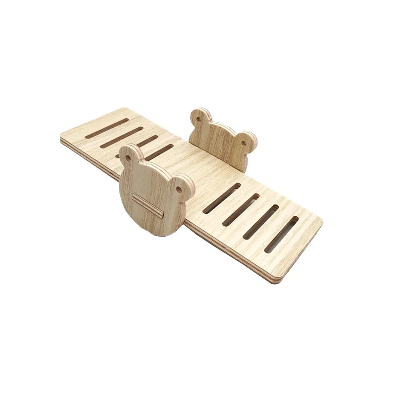 Creative Solid Wood Silent Running Wheel Hamster Running Wheel Toy Golden Bear Totoro Dutch Pig Treadmill Hamster Toy Supplies exercise wheel