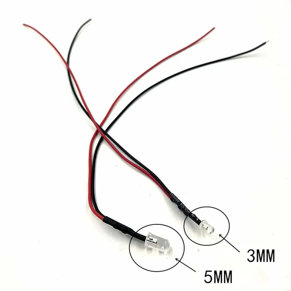 Led Kerzen Rund 100 Stück 3 Mm Weiß Flackernde Dioden LED Kerze