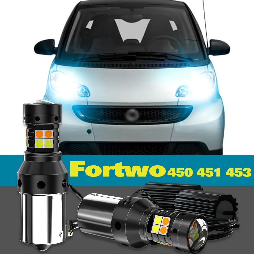 

Dual Mode Turn Signal+Daytime Running Light DRL For Smart Fortwo MK1 450 MK2 451 MK3 453 Accessories 1998-2019 2pcs LED Lamp