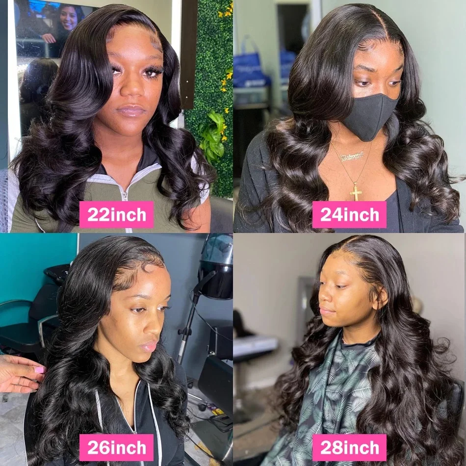 32 34 Inch 360 Lace Wig Human Hair Wigs For Women 4x4 Closure Wigs 13x4 Frontal Loose Body Wave Lace Front Wig Pre Plucked Bling 6