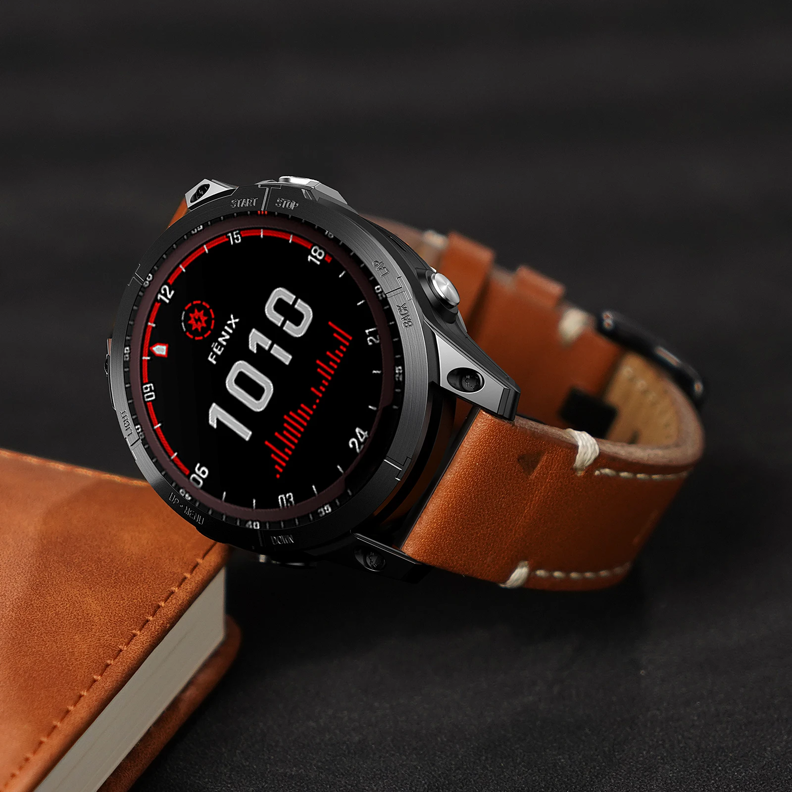 Premium Genuine Leather Quick Fit Watchband Bracelet, 22mm/26mm
