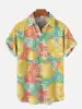 Men's Shirt Mexican Party Creative 3D Printed Tops Summer New Hawaiian Casual Loose No pockets Short Sleeve Shirt 5
