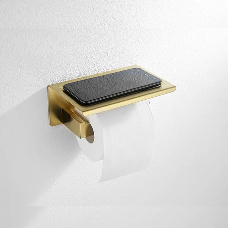 Top Quality SUS304 Stainless Steel Toilet Paper Holder Brushed Color