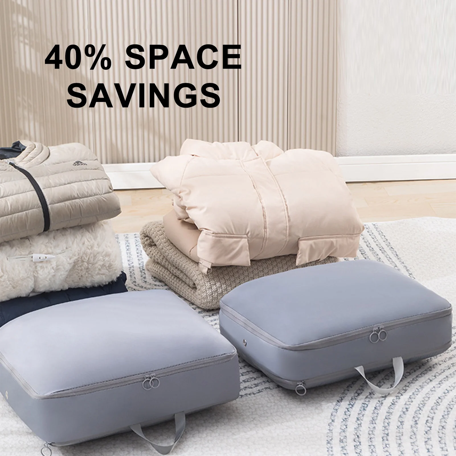 Closet Quilts Organizers and Storage Space Saving Comforters Storage Bag with Breathable Hole for Bedroom Closet Dorm 6