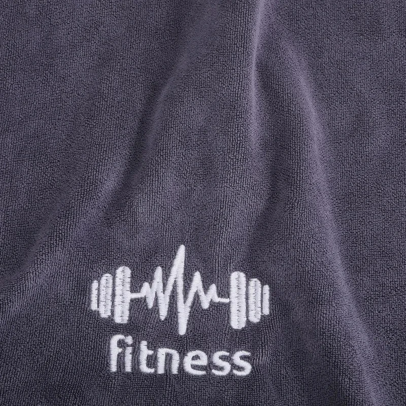 Grey Unisex High-Absorbency Quick-Dry Gym Towel | Sweat-Enhanced Sports Mat for Basketball, Running & Fitness Workouts