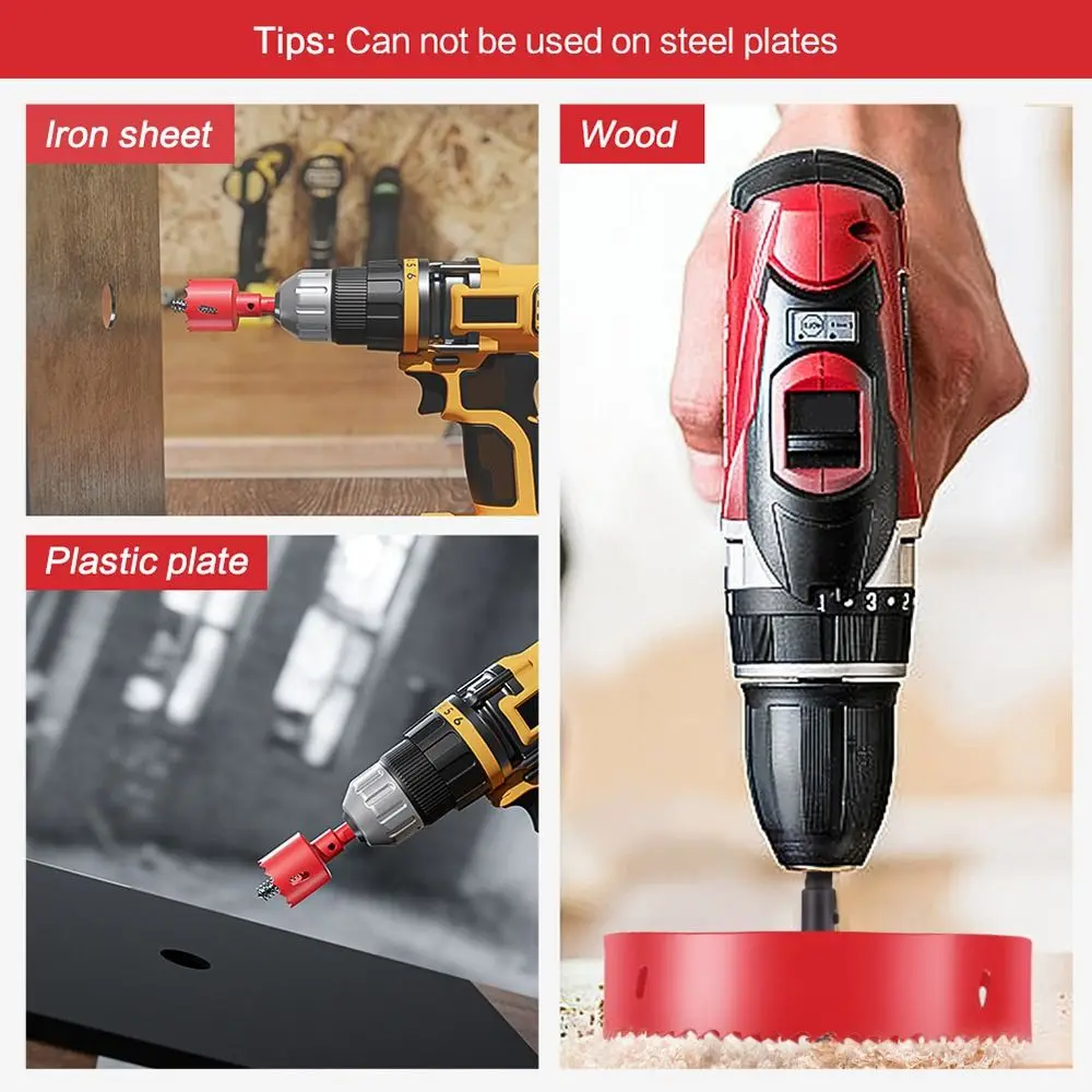 1Pcs New 15-200mm M42 Bi-Metal Hole Saw HSS Steel DIY Bimetallic Hole Opener Wood Tool for Metal Iron Aluminum Plastic