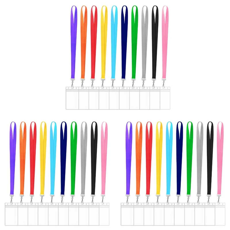 

30 шт., водонепроницаемые держатели для карт с поворотным крючком