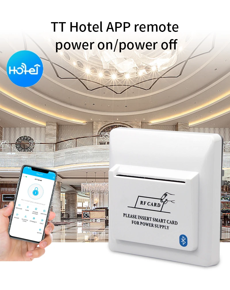 TTLOCK Bluetooth TTHotel Power Saver TTHotel Energy Saving Switch 13.56Mhz RFID