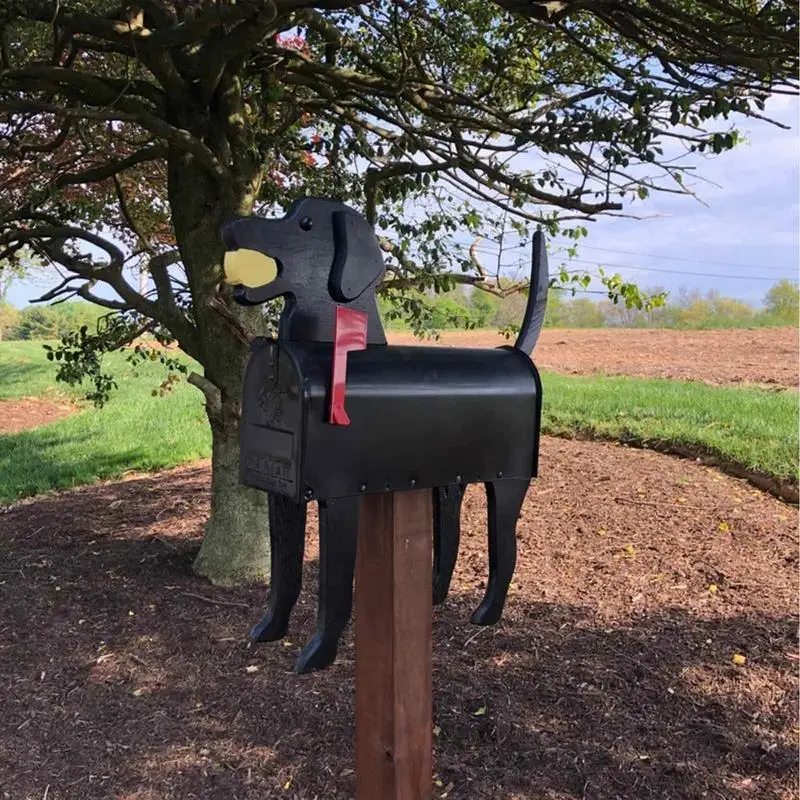 Garden Animal Shape Mailbox Weatherproof Dog And Pig Postal Box For Farm Yard Patio Creative Mailbox Outdoor Garden Decor