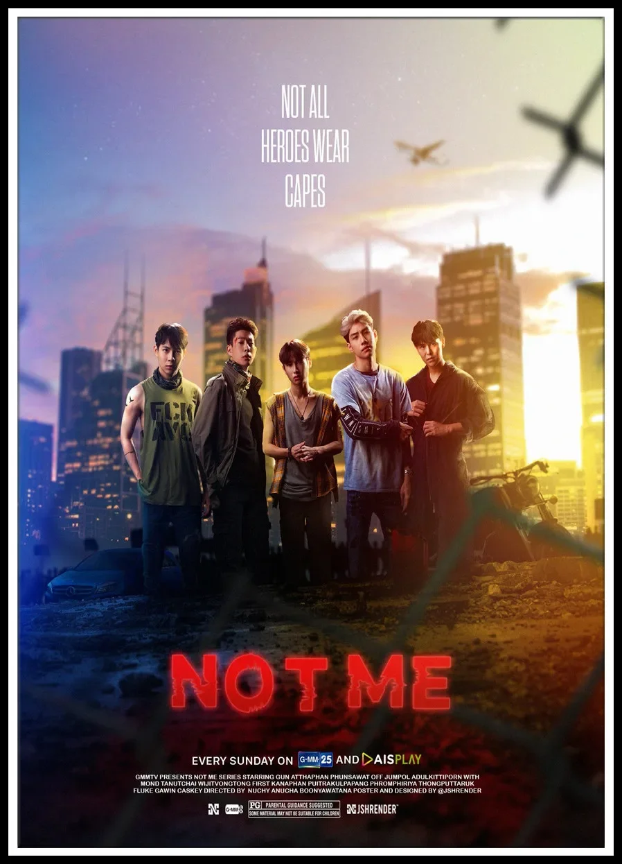 Movie Poster Home Decor Posters Thailand TV Not Me Movie Poster White Paper Poster for Living Room Bar Decoration Sticker Offgun Hd Photo Wall Art Painting