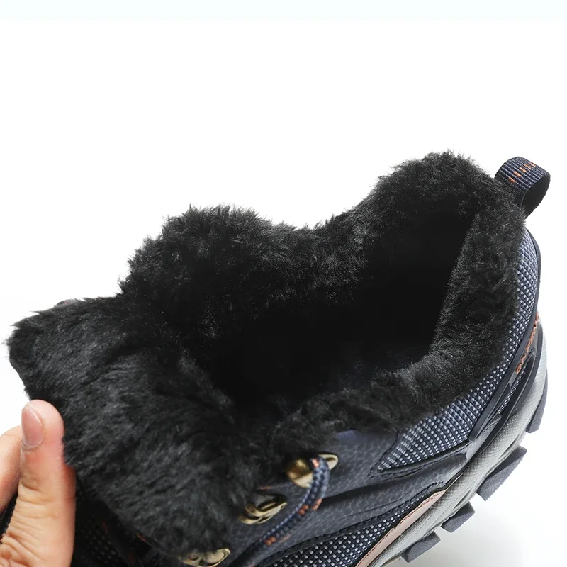 Men Classic Casual Leather Sneakers Outdoor Winter Warm Fur Non-slip Women Autumn Gym Cowboys Men sneakers