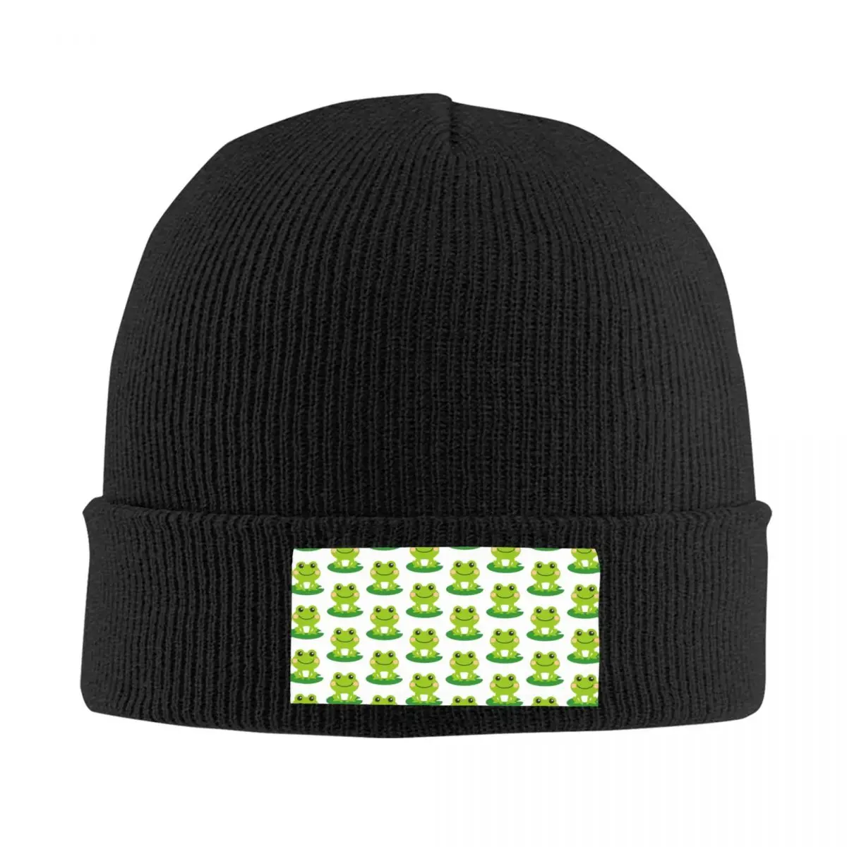 

Frog On Lilypad Doodle Manga Skullies Beanies Caps Unisex Winter Warm Knit Hat Women Men Cool Adult Bonnet Hats Outdoor Ski Cap