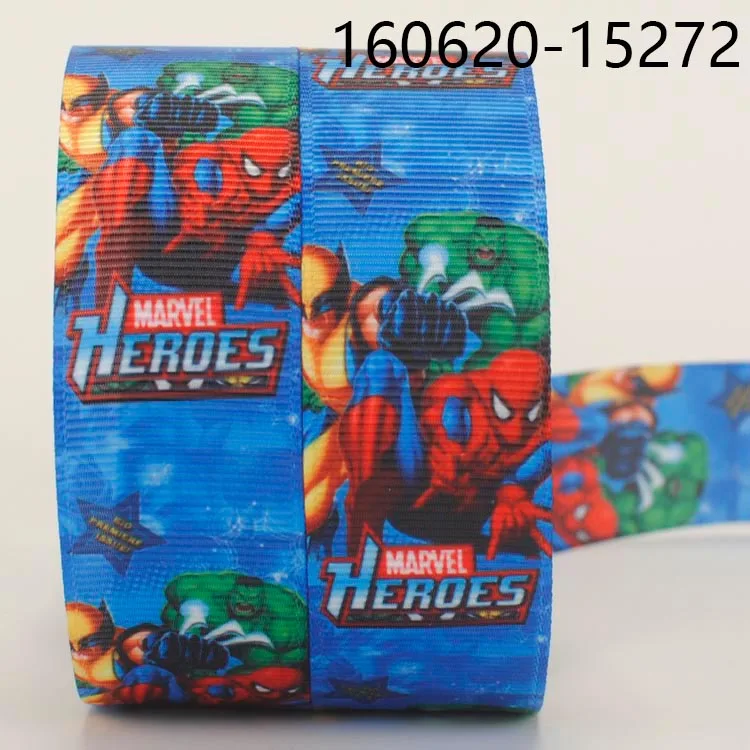 10 Yards Marvel Hero The Avengers Cartoon Grosgrain Ribbon Polyester