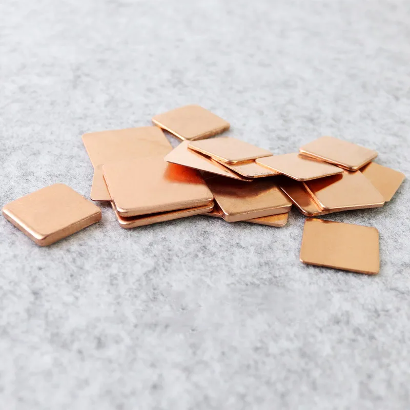 Premium Copper Thermal Pads - 10-Pack, Ultra-Thin 0.3mm to 2mm Sheets for Enhanced Heat Dissipation