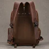 Crazy Horse Leather Men Backpack For Camera Big Capacity Travel Bagpack Man 15.6 inch Laptop Daypack Cow Leather Rucksack 3