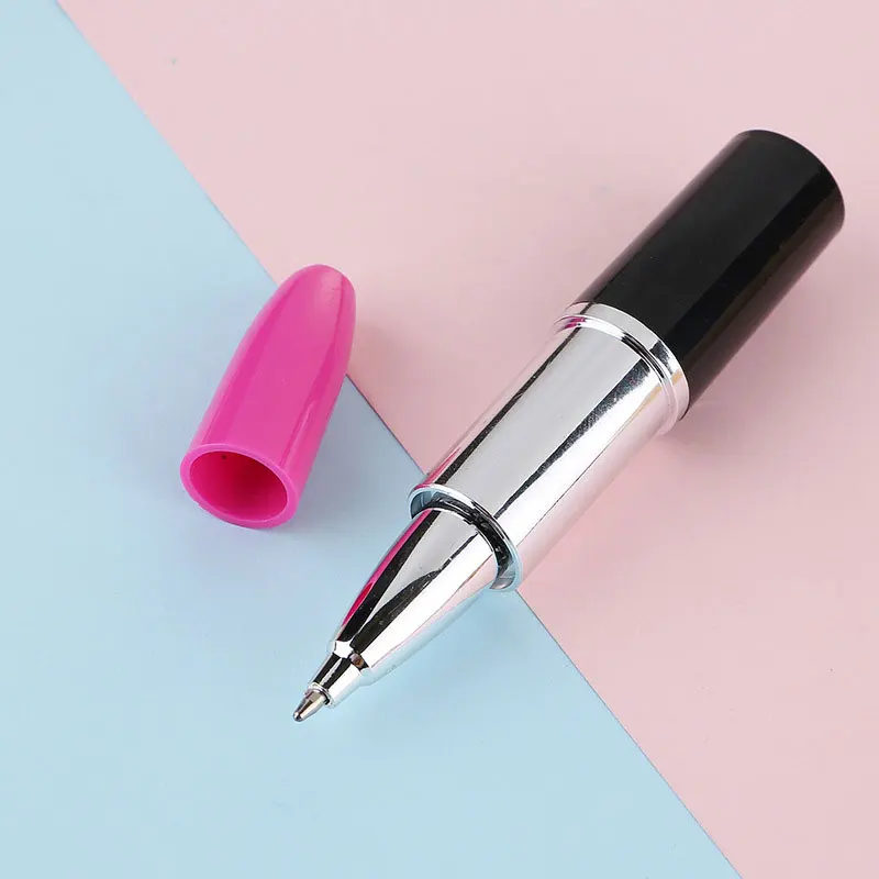 

10pcs Lipstick Shape Pen Writing Ink Pens Cute Lipstick Ballpoint Pens for Students Kids Presents Office Stationery Supplies