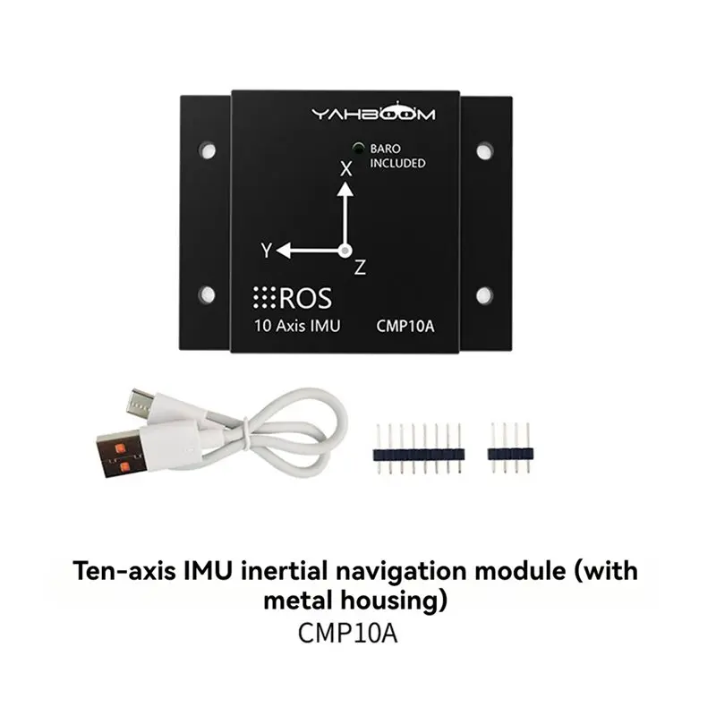 2X Yahboom 10 축 IMU 관성 항법 모듈 ROS 로봇 M USB 자력계 AHRS 자이로스코프 자세 센서