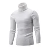 Men's Knitted Top New Style Autumn/Winter Polo/Turtle Neck Color Cable Knit Base Layer Sweater Thin Fashionable Pullover