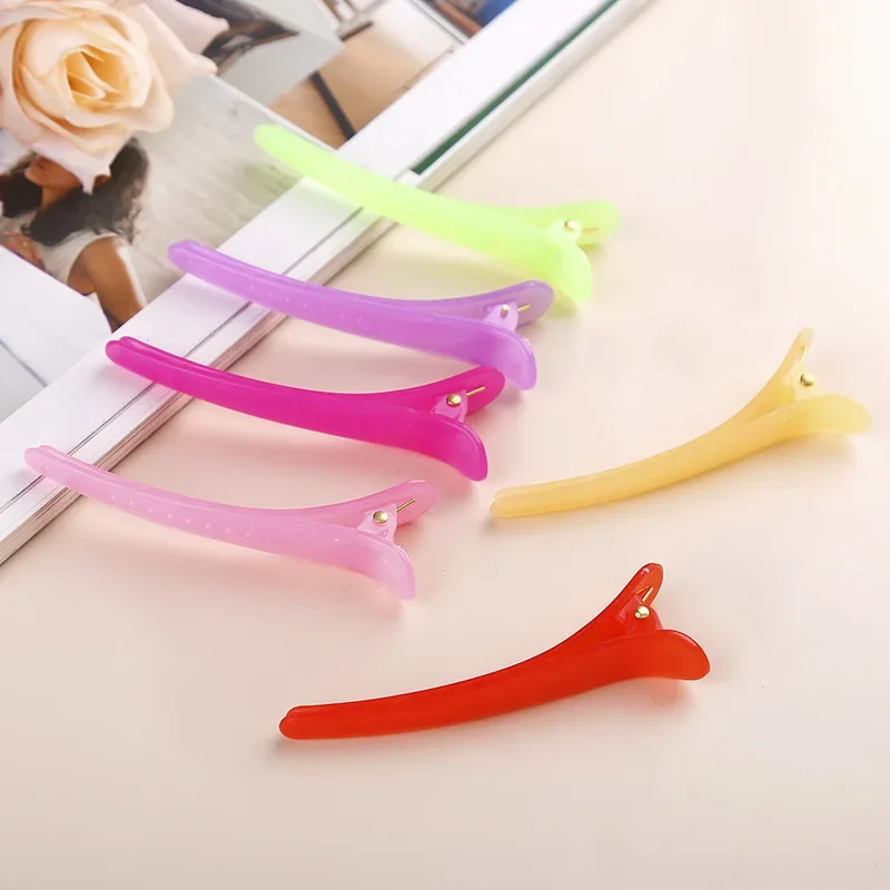 

10PCS Simple Resin Hair Clip Large Plastic Duckbill Clip for Women Girls Barrettes DIY Hair Styling Tool Hair Accessories