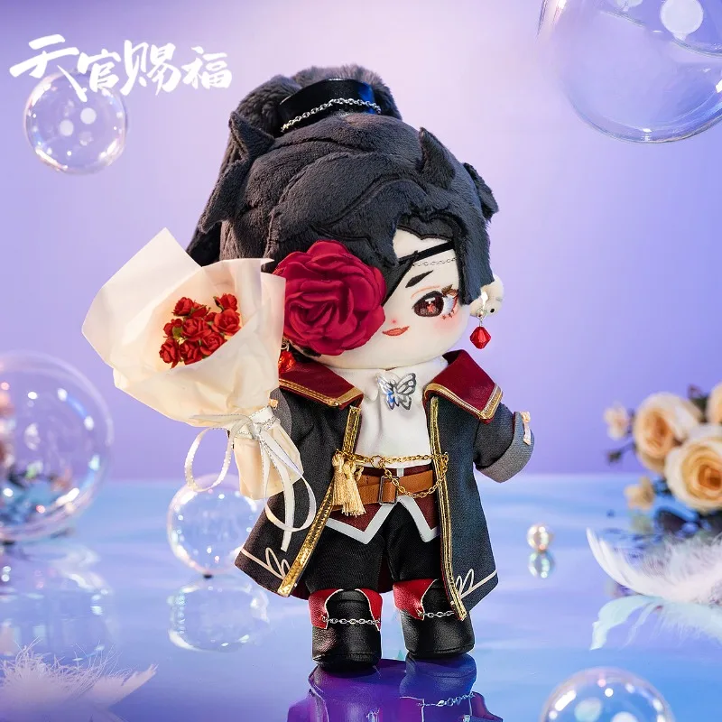 Heaven Official's Blessing Hua Cheng Cotton Doll Anime Plush Doll Toys Tian Guan Ci Fu Anime Genuine  Periphery Toys Kids Gifts new bemoe heaven official s blessing official merch hua cheng xie lian name badge confetti pendant vertical table mat