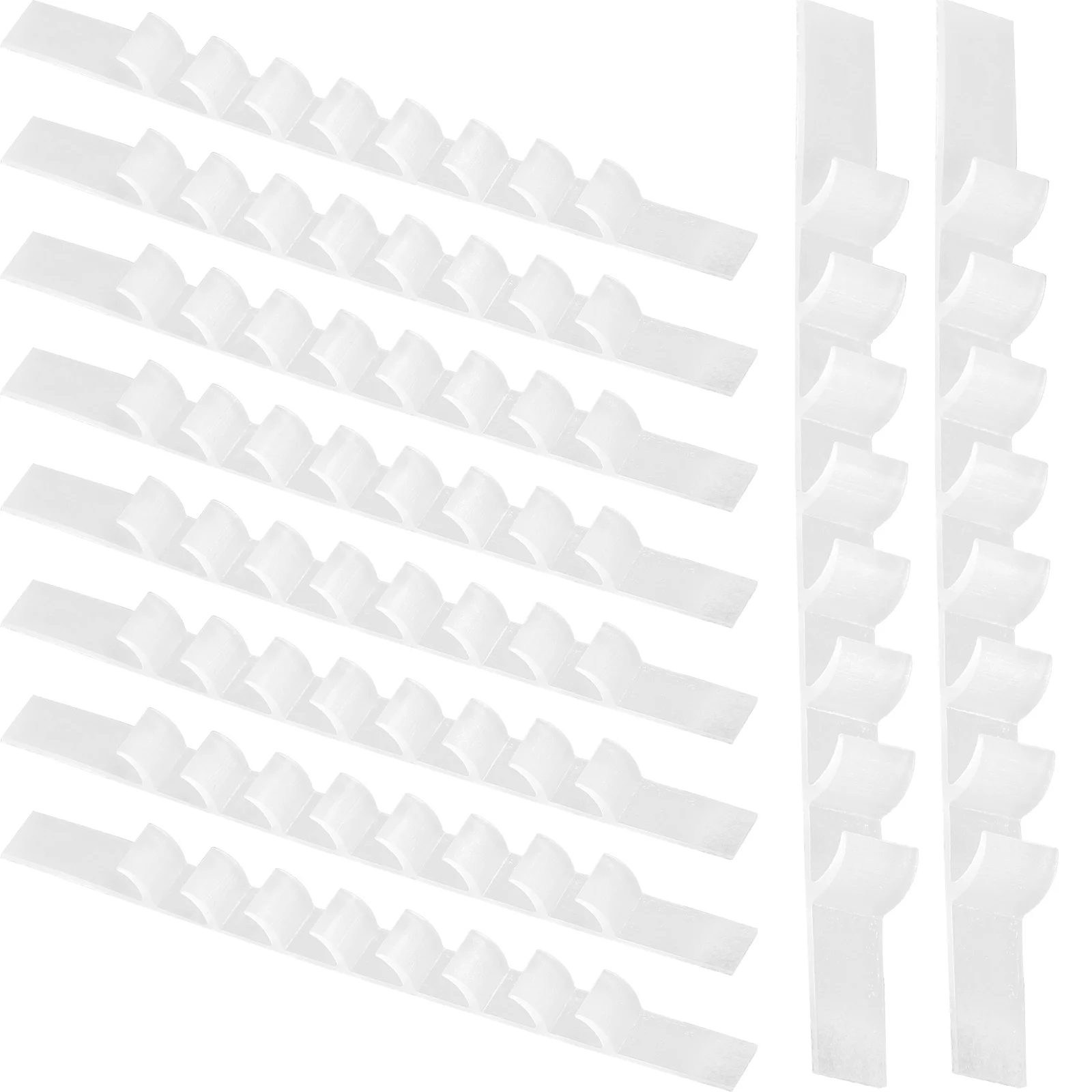Clothes Hanger Strips Silicone Grippers Anti Slip Coat Hanger Grip Strips 50pcs