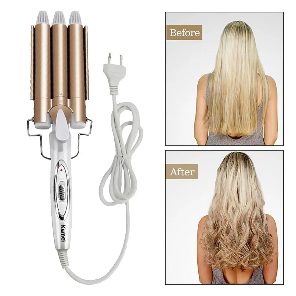 Pro Three Barrel Hair Curler 2-in-1 Curling Iron Wandfor All Hair Types