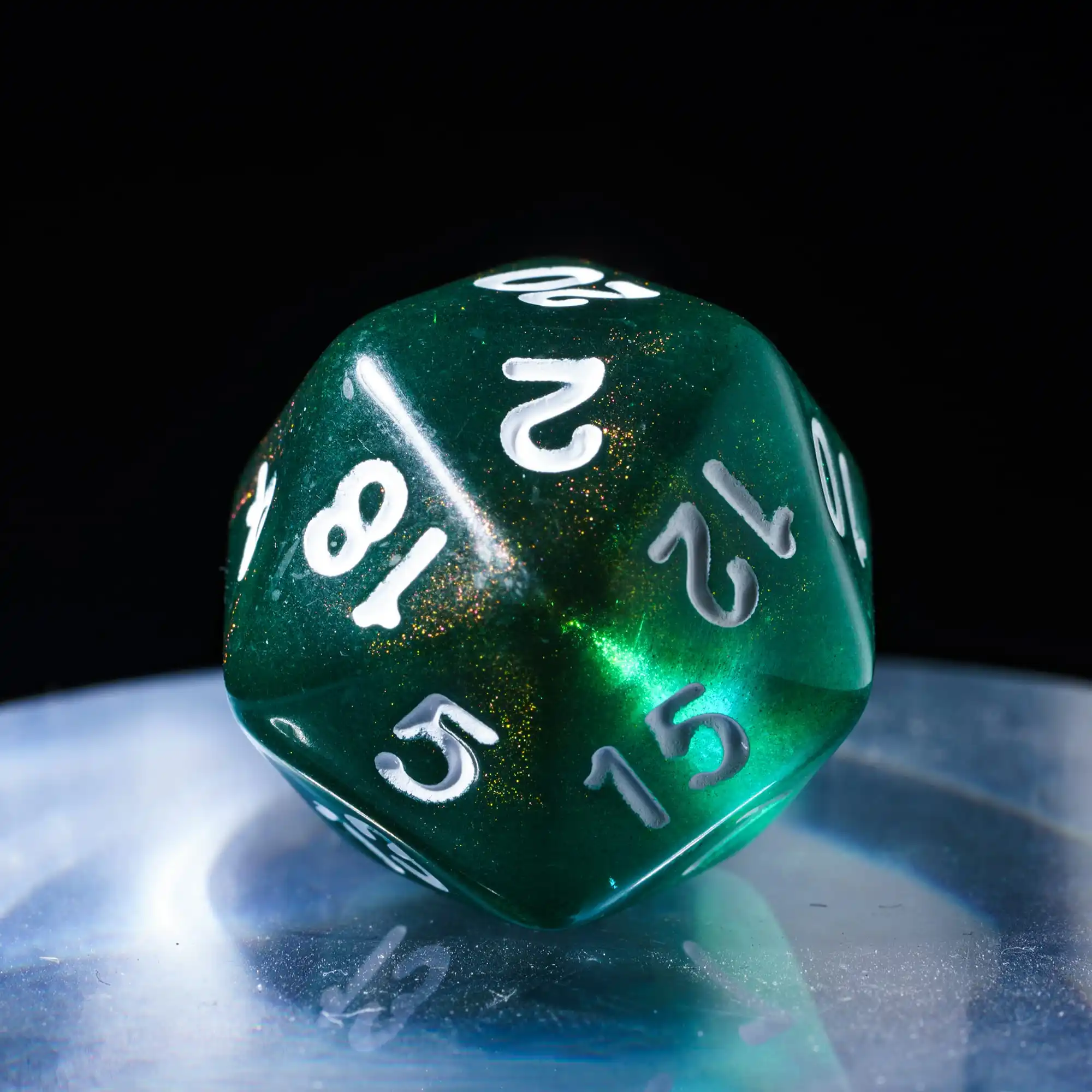 Set Di 7 Dadi Poliedri D&D - D20 D12 D10 D8 D6 D4 Con Punti Rossi, Per Giochi Di Ruolo E Da Tavolo